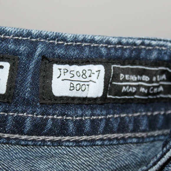 Miss Me Boot Jeans Rhinestones Angel Wings HW7088 - Picture 6 of 6